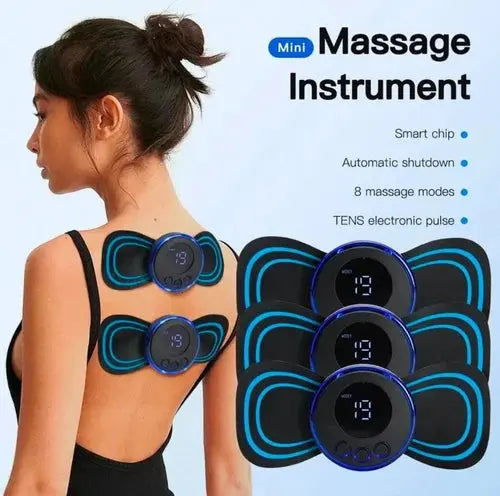 Mini Rechargeable Massager™ with 8 Modes & 19 Strength Levels for Full-Body Pain Relief – Perfect for Shoulders, Arms, Legs, & Back Glamify Finds